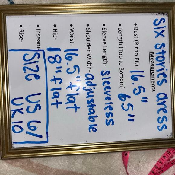 Six Stories Pleated Shoulder Chiffon Bridesmaids Dress in Rust –Size US 6/ UK 10 - Picture 13 of 13